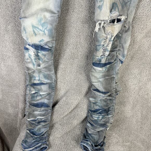 Cult of Individuality Jeans Men's 29x32 Punk Nomad Skinny Distressed Skater - Picture 4 of 12